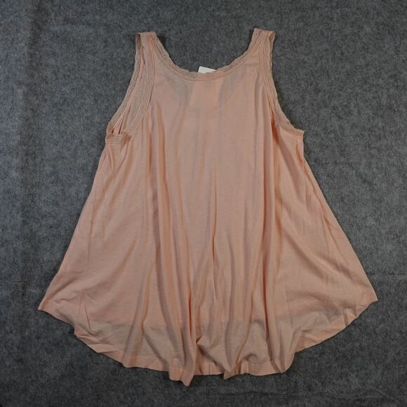 The Great Top Womens 3 Large NWT Pajama Lace Slouch Sleep Tank Rose Dust Pink - Picture 2 of 11